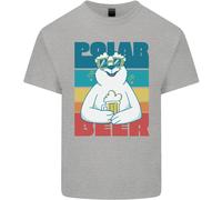 Polar Beer Funny Bear Alcohol Play On Words Uomo Cotone T-Shirt Tee Top
