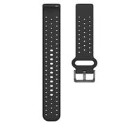 Polar - Cinghia di ricambio - Bracelet Silicone 20mm Black/ Grey in Silicone - Nero Nero