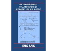 POLAR COORDINATES, POLAR EQUATIONS OF A STRAIGHT LINE AND A CIRCLE