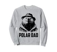 Polar Dad - Vintage Carino Orso polare Papà Festa del Papà Felpa