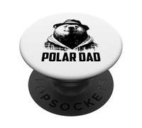 Polar Dad - Vintage Carino Orso polare Papà Festa del Papà PopSockets PopGrip Adesivo