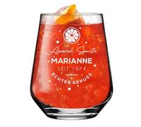 polar-effekt Aperol Spritz - Bicchiere da cocktail 425 ml, con incisione, idea regalo per compleanno, per bevande, cocktail e aperitivo, lavabile in lavastoviglie