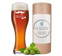 polar-effekt Leonardo - Bicchiere da birra in grano, 0,5 litri, produzione tedesca, personalizzabile, lavabile in lavastoviglie, motivo Mr. Right - Bicchiere da birra con incisione a scelta