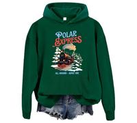 Polar Express Felpa con cappuccio Polar Express, con cappuccio, unisex, per adulti