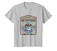 Polar Express Hot Chocolate Maglietta, Bambini, Argento, 3 Anni