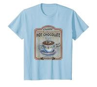 Polar Express Hot Chocolate Maglietta, Bambini, Celeste, 8 Anni