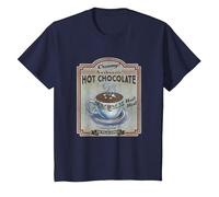 Polar Express Hot Chocolate Maglietta, Bambini, Navy, 8 Anni