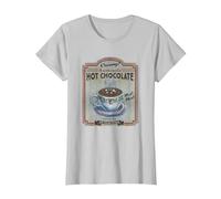 Polar Express Hot Chocolate Maglietta, Donna, Argento, 3XL