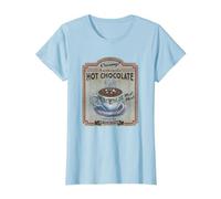 Polar Express Hot Chocolate Maglietta, Donna, Celeste, XL