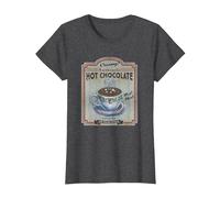 Polar Express Hot Chocolate Maglietta, Donna, Grigio Scuro, 3XL