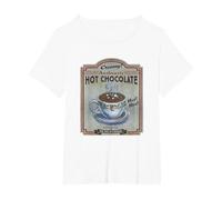 Polar Express Hot Chocolate Maglietta, Donna Plus-Size, Bianco, 4X