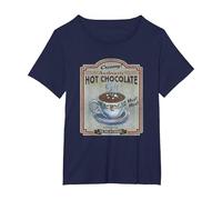 Polar Express Hot Chocolate Maglietta, Donna Plus-Size, Navy, 5X