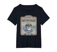 Polar Express Hot Chocolate Maglietta, Donna Plus-Size, Nero, 6X