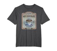 Polar Express Hot Chocolate Maglietta, Uomo Taglie Grandi, Grigio Scuro, 3X Tall