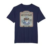 Polar Express Hot Chocolate Maglietta, Uomo Taglie Grandi, Navy, 2X Tall