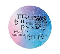 Polar Express The Bell Still Rings Christmas Round Label Sticker 3,8 cm adesivi per notebook adesivi citazione motivazionale decalcomania per valigie computer decalcomanie in vinile set di 50 regali