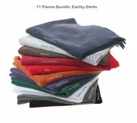 Polar Fleece Anti Pill Fat Fasci di tessuto a quadretti, 11 colori, 3 combo,