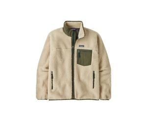 Polar Fleece Patagonia M's Classic Retro-X Jkt (Dark Natural w/Basin Green) Uomo M