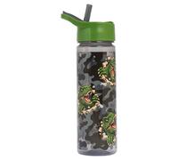 Polar Gear™ Dino Escape - Borraccia per bambini, 600 ml, senza BPA, tappo flip con cannuccia e manico per il trasporto, dai 48 mesi in su