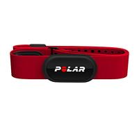 Polar H10, Sensore di Frequenza Cardiaca Toracico, Unisex, con Trasmissione Ant+ e Bluetooth, Memoria Interna, Impermeabile, Elastico Comodo e Stabile, Rosso, M-XXL, H10