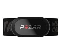 Polar H10, Sensore di Frequenza Cardiaca Toracico, Unisex, con Trasmissione Ant+ e Bluetooth, Memoria Interna, Impermeabile, Elastico Comodo e Stabile, Nero (Nero Crush), M-XXL, H10