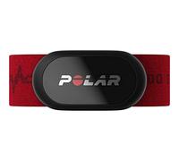 Polar H10, Sensore di Frequenza Cardiaca Toracico, Unisex, con Trasmissione Ant+ e Bluetooth, Memoria Interna, Impermeabile, Elastico Comodo e Stabile, Rosso (Red Beat), M-XXL, H10