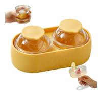 Polar-Orb Ice Forming Set - Sphere Cube Maker, Silicone Lid Seal Design, Kitchen Grade Build, Tool, Beverage Chill Whiskey Cocktail Juice Coffee Service Reusable