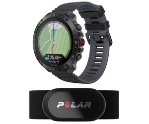 Polar - Orologio GPS con cintura cardio - Polar Grit X2 Pro Black + H10 - Nero