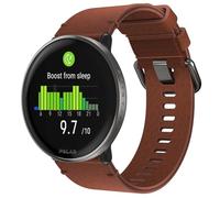 Polar Smartwatch con GPS per Fitness e Benessere, Display AMOLED, Activity Tracker 24/7, allenamenti Personalizzati e Guida vocale in Tempo Reale, Titanium Leather Bronze, S-L, Ignite 3