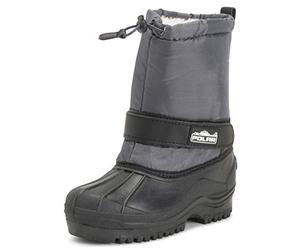 Polar Unisex Bambini Coulisse Chiusura Nylon Neve Pioggia Pelliccia Stivali - GRE37 AYC0157
