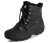 Polar Uomo Impermeabile Suola Battistrada Profondo Pelliccia Ecologica Foderato Inverno Durevole Neve Stivales - Nero Allacciare - UK13/EU47 - YC0682
