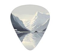 Polar Valley - Plettri per chitarra stampati, set da 12 pezzi con stili sottili, medi e spessi, viene fornito con una custodia