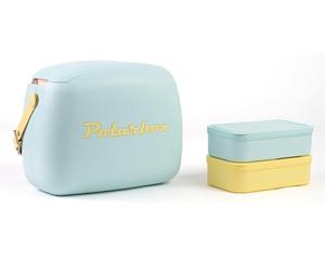 Polarbox Cooler Lunchbox 6L Blu Pop dettagli Giallo
