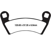 Polaris Atv Sportivo 570 2015-2021 EBC Anteriore Lunga Durata Freno Pads FA656R