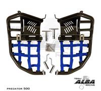 Polaris Predator 500 Nerf Bars Pro Peg Alba Racing Nero Blu 208 T7 BL
