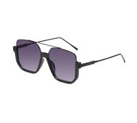 Polarised Sunglasses - Summer Vintage Trendy Polarized Double Bridge for UV Protection, Eye Shield Glasses with Lightweight Frame for Men Women Outdoor Driving, Beach, Travel Use, 5.67x2.2 inches