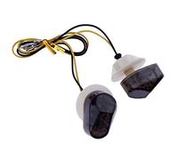 PolarLander 2 pz/Pacco Moto Montaggio a Filo indicatori di direzione Luce 15SMD 12V Moto LED indicatore di direzione Lampada per Y-amaha Fumo