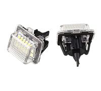 PolarLander 2PCS 12V 18 SMD LED Lampada Spia Targa automobilistica