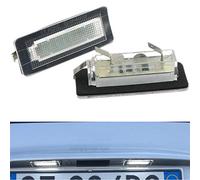 PolarLander 2Pcs 18SMD LED Numero di Targa Luce Errore Lampada Gratuita Compatible for Smart Fortwo Coupe Convertible 450 451 W450 W453