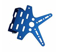 PolarLander Regolabile Regolatore Motociclo Registratore Registratore Piastra Supporto Staffa Universale Blu