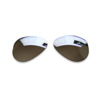 Polarlens Lenti polarizzate di ricambio per RayBan Aviator RB 3026 62 mm, compatibili con occhiali da sole Ray Ban Aviator RB3026 da 62 mm, Argento, Taglia unica