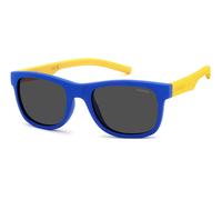 Polaroid Bambino PLD 8020/S DCD/M9 Occhiali da sole Plastica Blu Grigio Squadrata Polarizzata