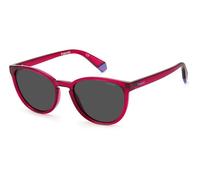 Polaroid Bambino PLD 8047/S MU1/M9 Occhiali da sole Plastica Fucsia Grigio Cat Eye