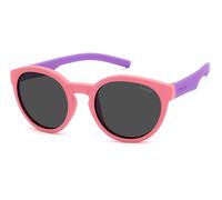 Polaroid Eyewear Occhiali da sole PLD 8019/S 35J M9 – Plastica rotonda rosa/grigio, Polarizzati 45