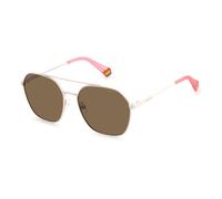 Polaroid Beige Stainless Steel Sunglasses