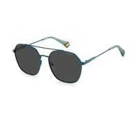 Polaroid Blue Stainless Steel Sunglasses
