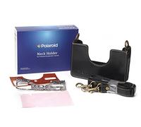 Polaroid - Culla in vera pelle per Polaroid Socialmatic, con tracolla rimovibile inclusa, colore: Nero