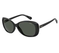 Polaroid Donna PLD 4097/S 807/M9 Occhiali da sole Plastica Nero Grigio Rotonda