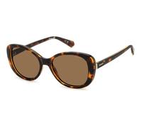 POLAROID PLD 4154/S/X Sunglasses, 086 Havana, 55mm, 18mm Women's