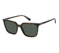 Polaroid Donna PLD 4163/S 086/UC Occhiali da sole Policarbonato Havana Verde Squadrata Polarizzata